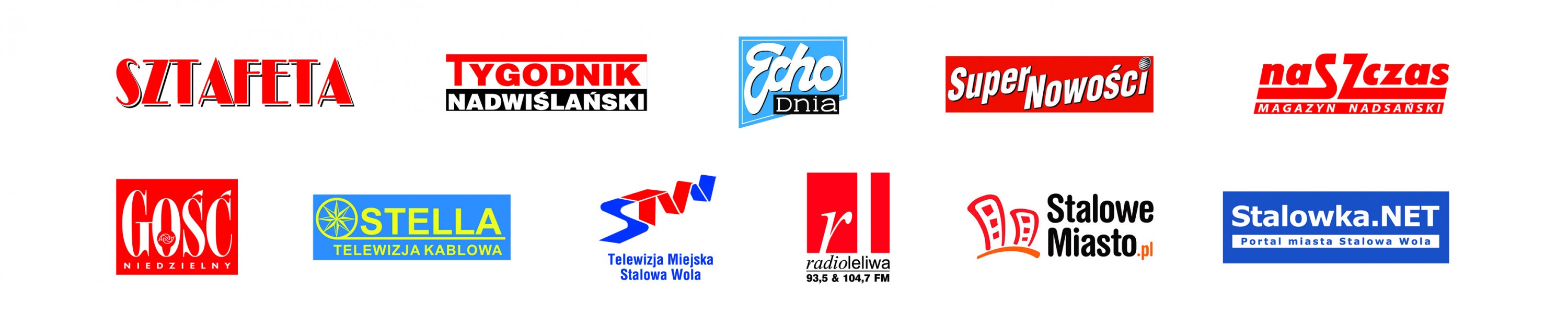 logotypy lokalnych Partnerów Medialnych